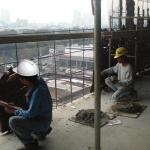application of scratch coat 2