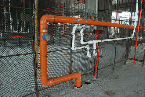 installed plastic lath