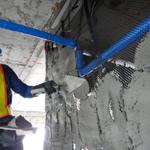 application of scratch coat